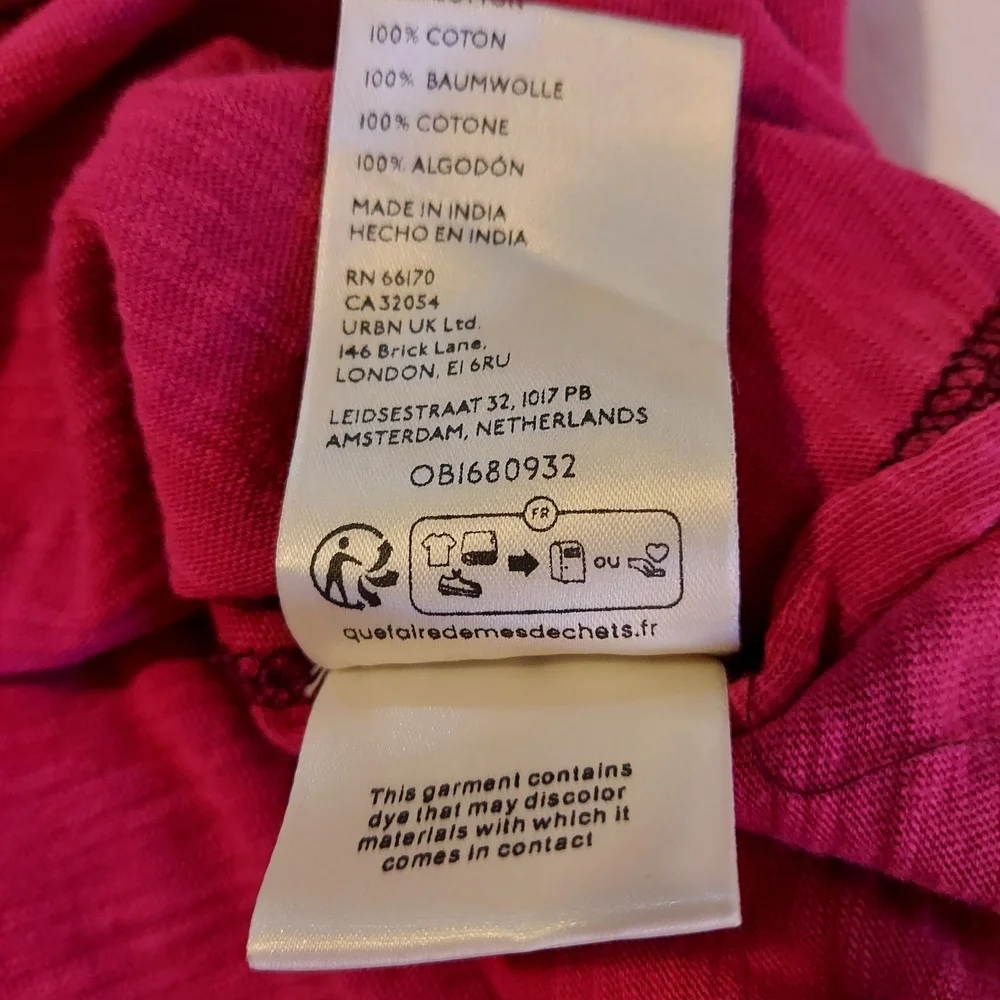 Free People Henley Magenta Flowy Cotton Sleeveless Summer Top